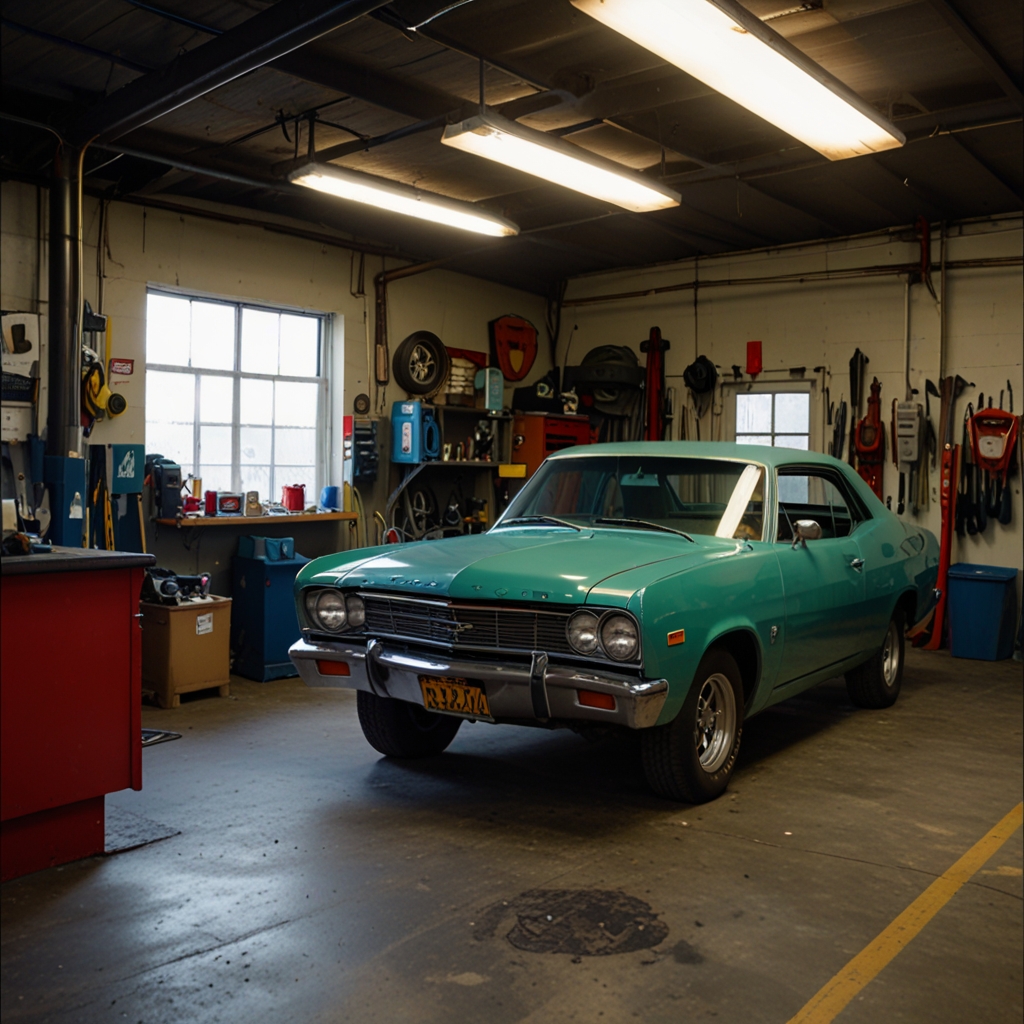 Mechanic replaces wheel studs at Wilsonville garage