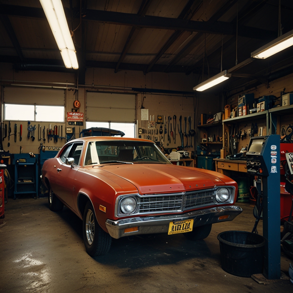 Mechanic repairs electrical issues in Delavan car