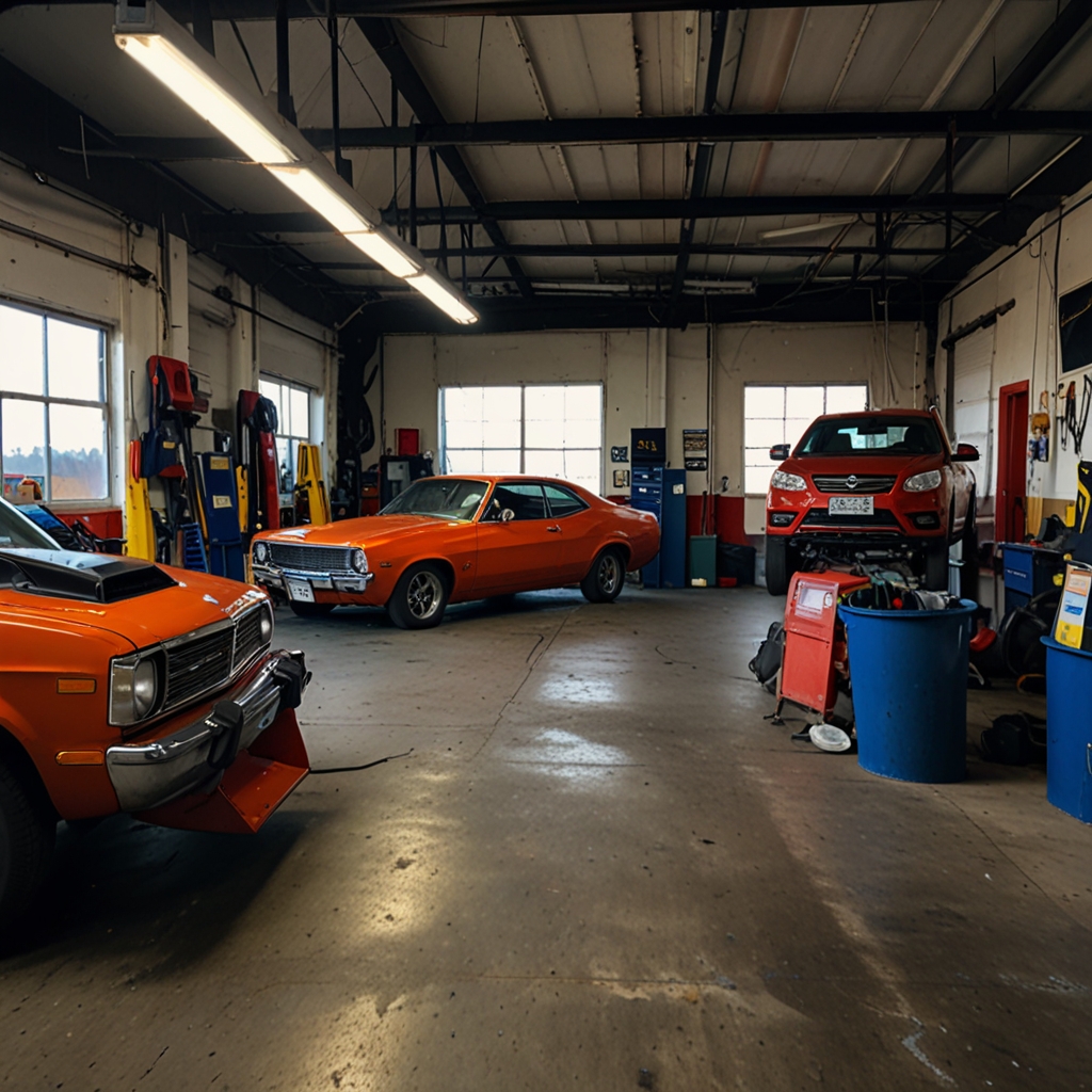 Mechanic services air filters at Albany shop