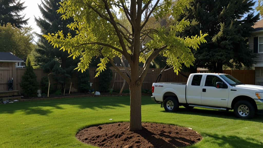 Vertical mulching aids Oregon trees