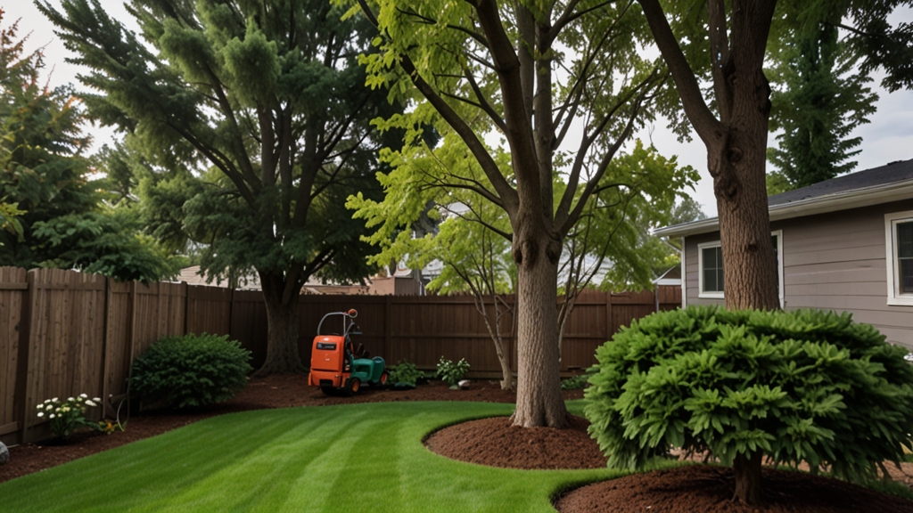 Tree canopy thinning allows Muskogee, OK 74401 sunlight